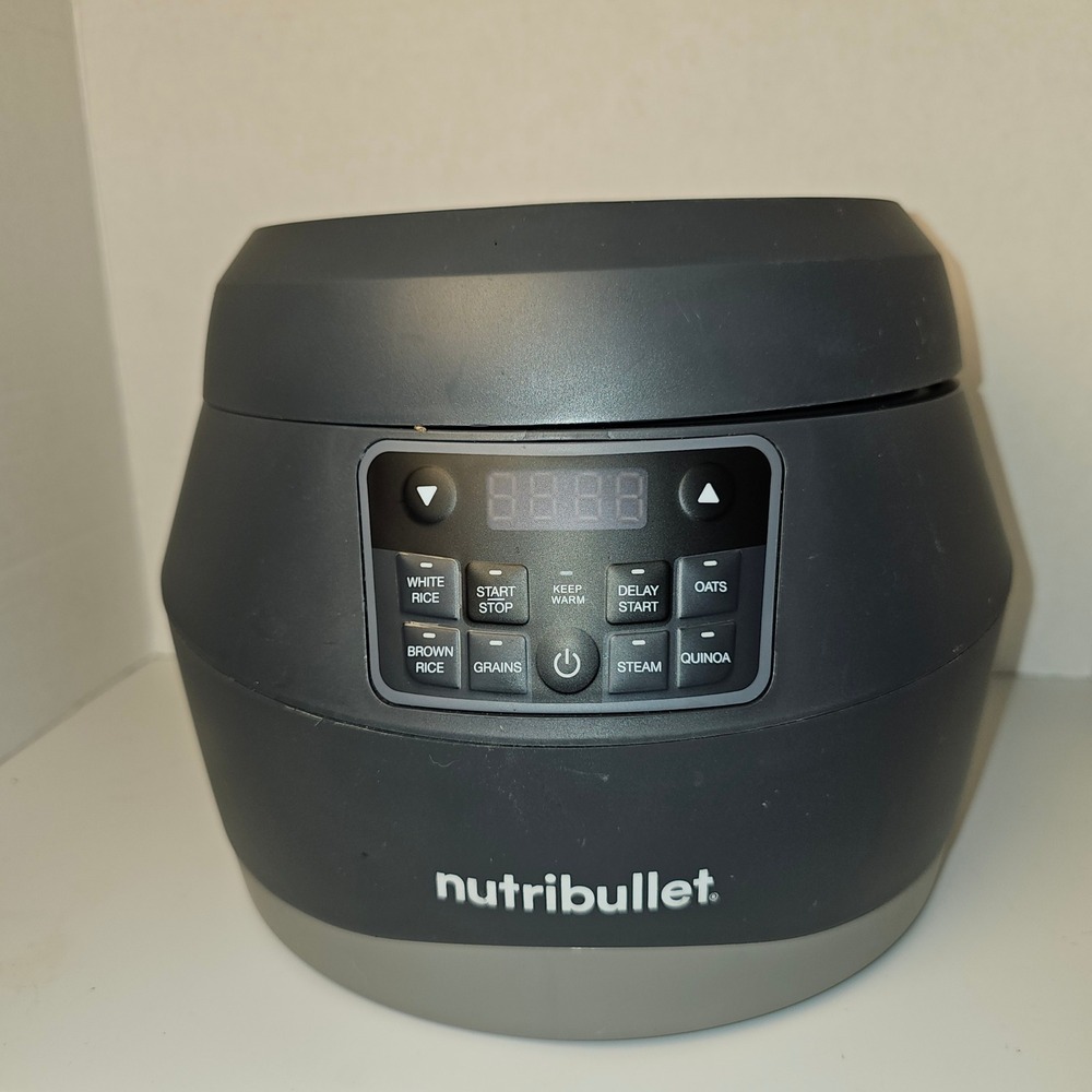 Nutribullet Everygrain &‎ Rice Cooker Grey 10 Cup Capacity Tested Missing Plug